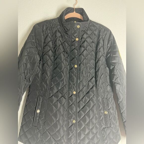Ralph Lauren Quilted Mockneck Jacket Size M Black - Picture 4 of 12